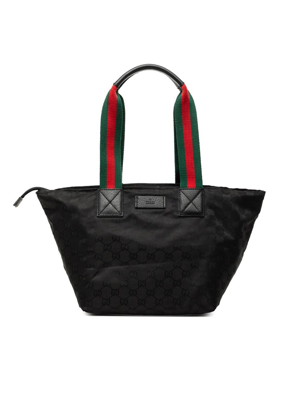Gucci Gg Canvas Web Tote Pre-Loved #358918G64B